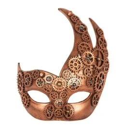 Oogmasker Steampunk Brons