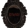 Deco Spiegel Beware 37cm -Halloween Kostuum Winkel 73579