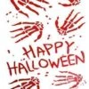 HAPPY HALLOWEEN STICKER 50 X 28 Cm -Halloween Kostuum Winkel 73702