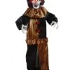 Geanimeerde Staande Clown Zwart/goud Bewegingssensor -Halloween Kostuum Winkel 770057