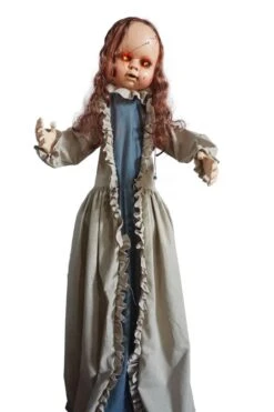 Geanimeerde Staande Vrouw Met Bewegingssensor