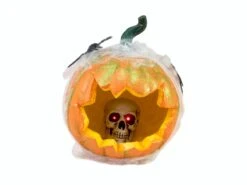 Halloween Pumpkin In Spider Web 25cm