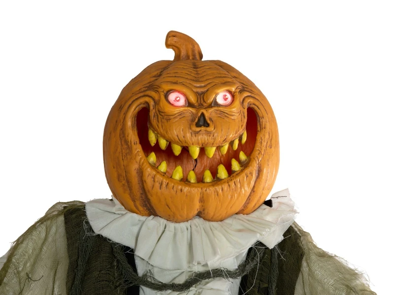 Halloween Figure Pumpkin Man, Animated, 170cm 5 Halloween Figure Pumpkin Man, Animated, 170cm - Afbeelding 3