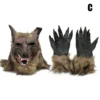 Weerwolf Masker En Handschoenen -Halloween Kostuum Winkel halloween latex wolf hoofd haar masker weerwolf handschoenen kostuum party eng decor.jpg q90.jpg