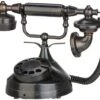 SPOOKY TELEPHONE-VICTORIAN STYLE-GOLD/BLACK 17 X 25 X 14 CM -Halloween Kostuum Winkel spooky telephone victorian style goldblack 17 x 25 x 14 cm